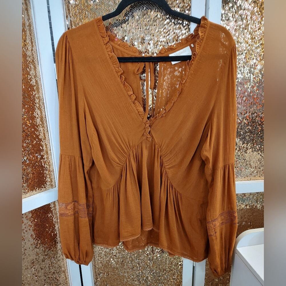 Bohemian Rust Color Blouse Auguste Medium - image 1